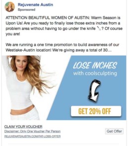 facebook ad example